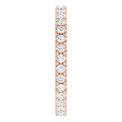 5/8 CTW Natural Diamond Eternity Band, 2.2 mm