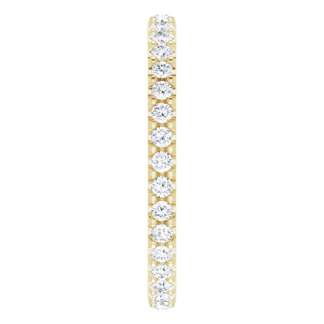 5/8 CTW Lab-Grown Diamond Eternity Band, 2.2 mm, Shared-Prong