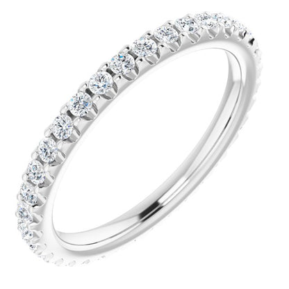 3/4 CTW Lab-Grown Diamond Eternity Band, 2.2 mm