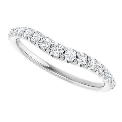 1/3 CTW Natural Diamond Graduated Contour Band