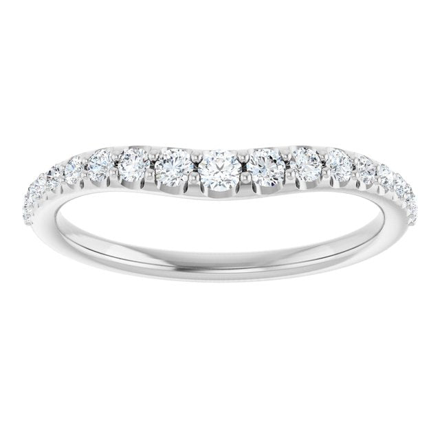 1/3 CTW Natural Diamond Graduated Contour Band