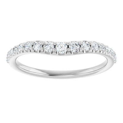 1/3 CTW Natural Diamond Graduated Contour Band