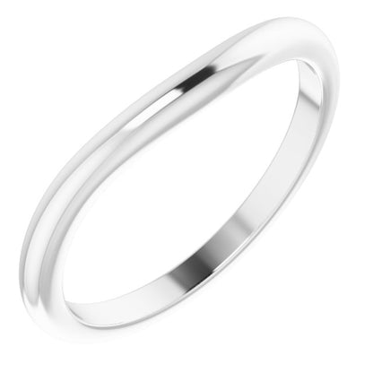 Matching Band, 2 mm, Accented Sculptural Engagement