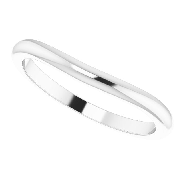 Matching Band, 2 mm, Accented Sculptural Engagement