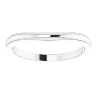Matching Band, 2 mm, Accented Sculptural Engagement