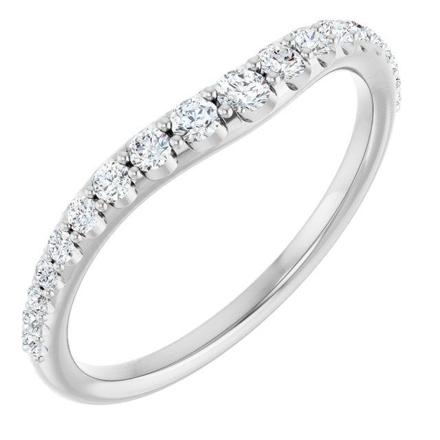 1/3 CTW Natural Diamond Graduated Contour Band