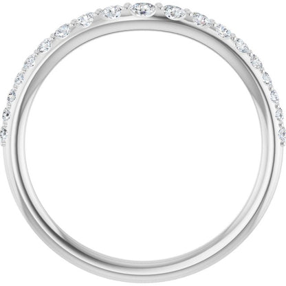 1/3 CTW Natural Diamond Graduated Contour Band