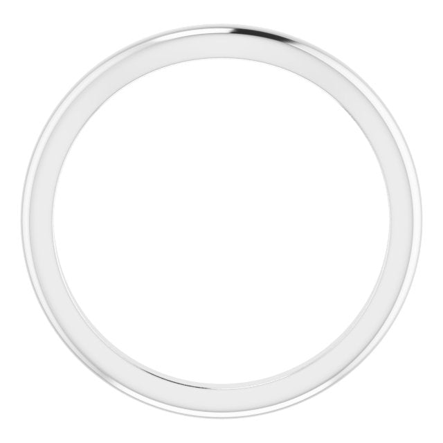 Matching Band, 2 mm, Accented Sculptural Engagement
