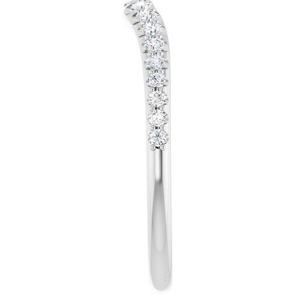 1/3 CTW Natural Diamond Graduated Contour Band