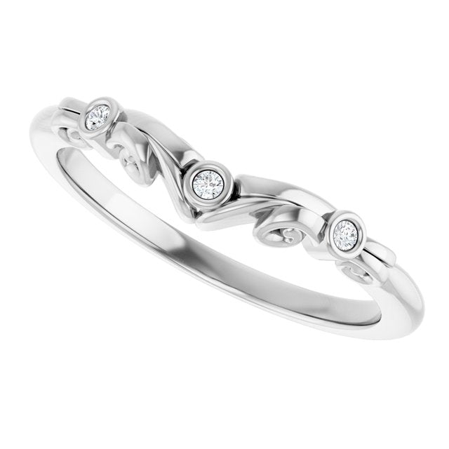 .03 CTW Natural Diamond Matching Band