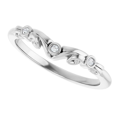.03 CTW Natural Diamond Matching Band