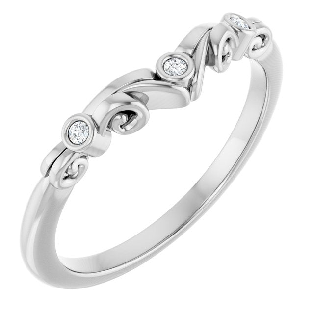 .03 CTW Natural Diamond Matching Band