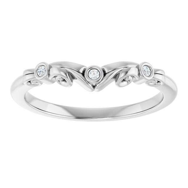 .03 CTW Natural Diamond Matching Band