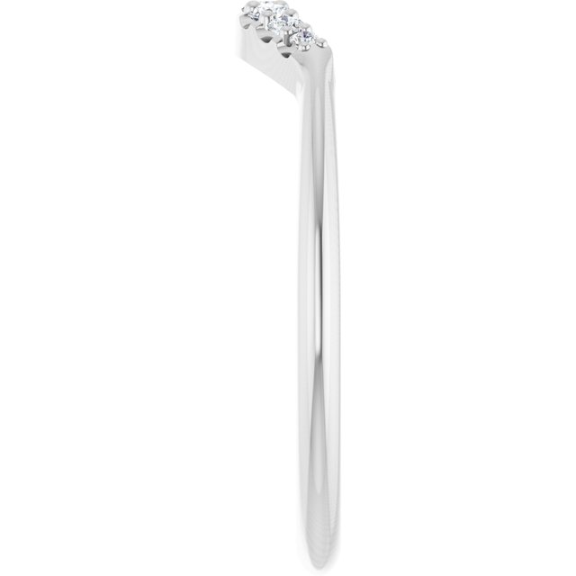 1/8 CTW Natural Diamond Contour Band, 2.35 x 11.45 mm