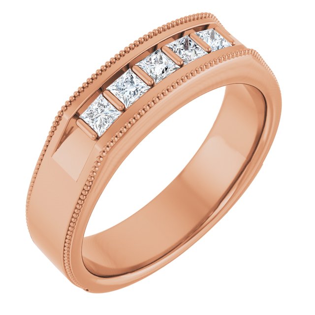 1/2 CTW Natural Diamond Milgrain Band