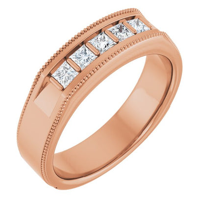 1/2 CTW Natural Diamond Milgrain Band