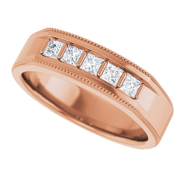 1/2 CTW Natural Diamond Milgrain Band