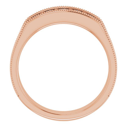1/2 CTW Natural Diamond Milgrain Band