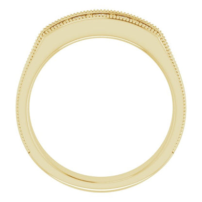 1/2 CTW Natural Diamond Milgrain Band