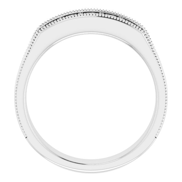 1/2 CTW Natural Diamond Milgrain Band