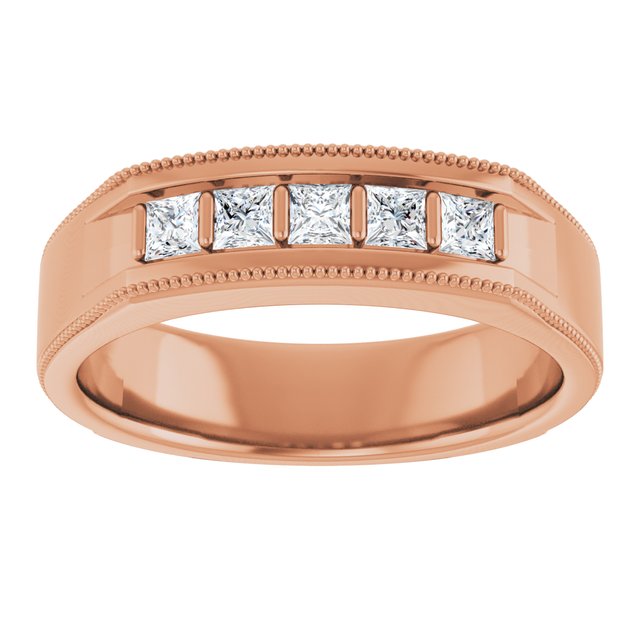 1/2 CTW Natural Diamond Milgrain Band
