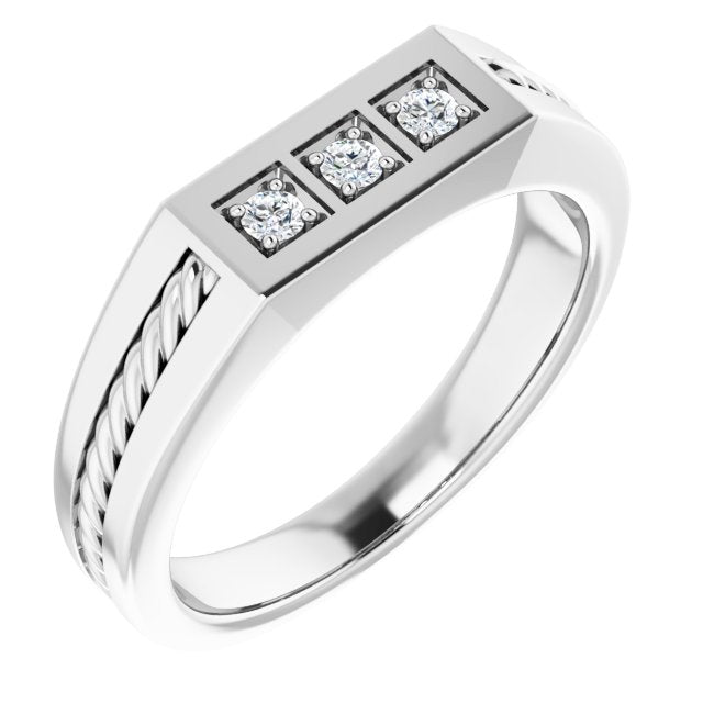 1/6 CTW Natural Diamond Band, 5.61 mm