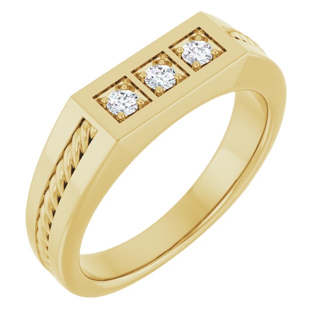 1/2 CTW Natural Diamond Band, 6.17 mm
