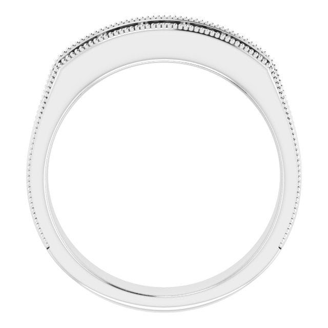 3/4 CTW Natural Diamond Milgrain Band