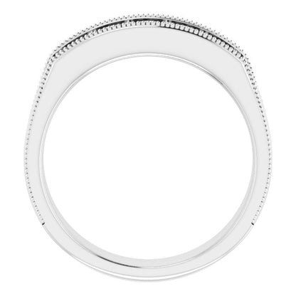 3/4 CTW Natural Diamond Milgrain Band
