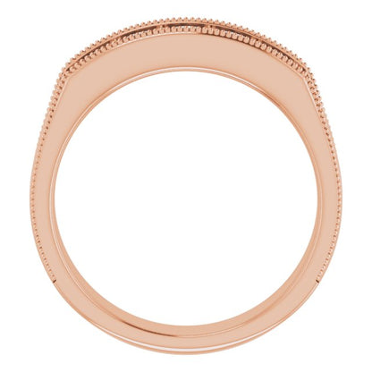 3/4 CTW Natural Diamond Milgrain Band