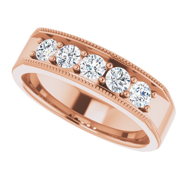 3/4 CTW Natural Diamond Milgrain Band