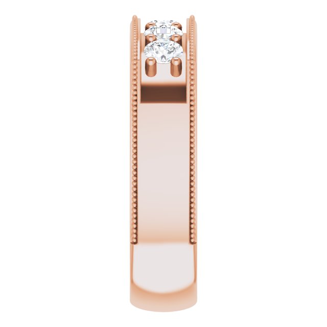 3/4 CTW Natural Diamond Milgrain Band