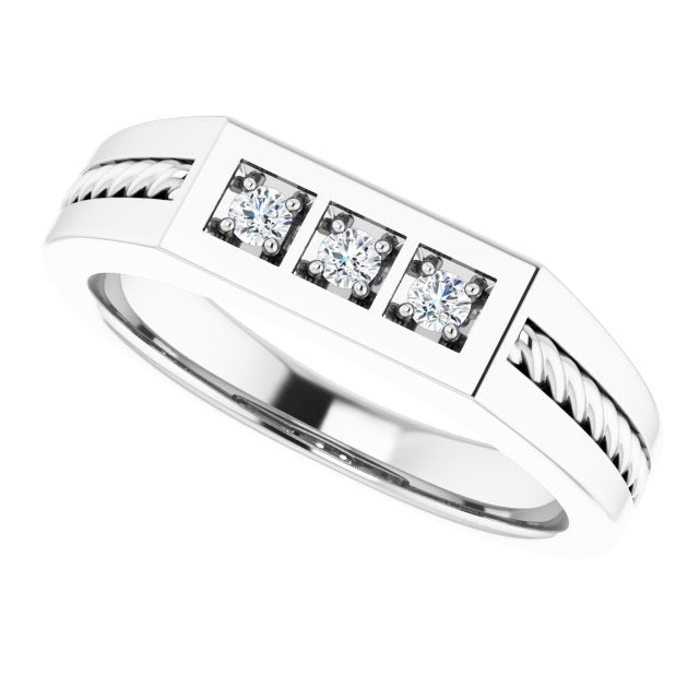 1/6 CTW Natural Diamond Band, 5.61 mm