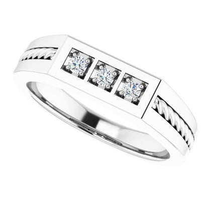1/6 CTW Natural Diamond Band, 5.61 mm