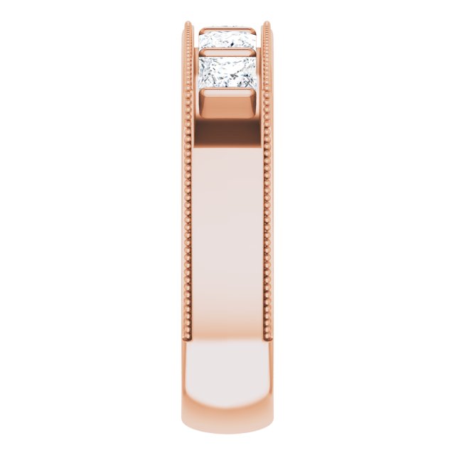 1 1/2 CTW Natural Diamond Milgrain Band