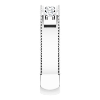 1/2 CTW Natural Diamond Milgrain Band