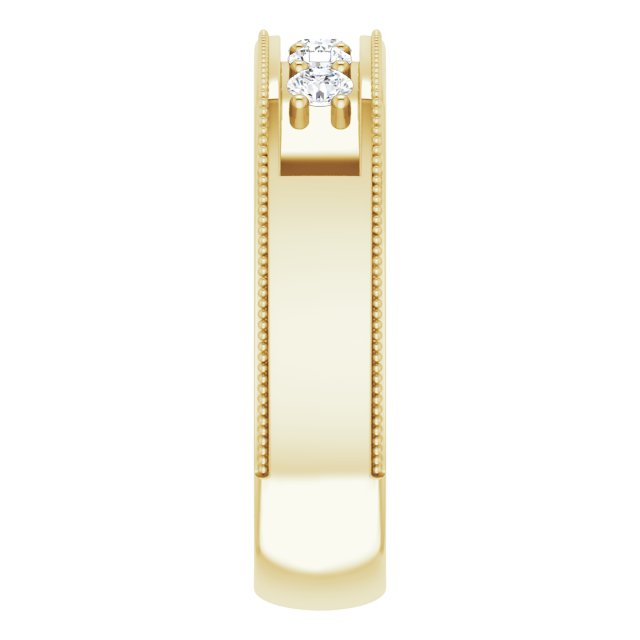 1/2 CTW Natural Diamond Milgrain Band