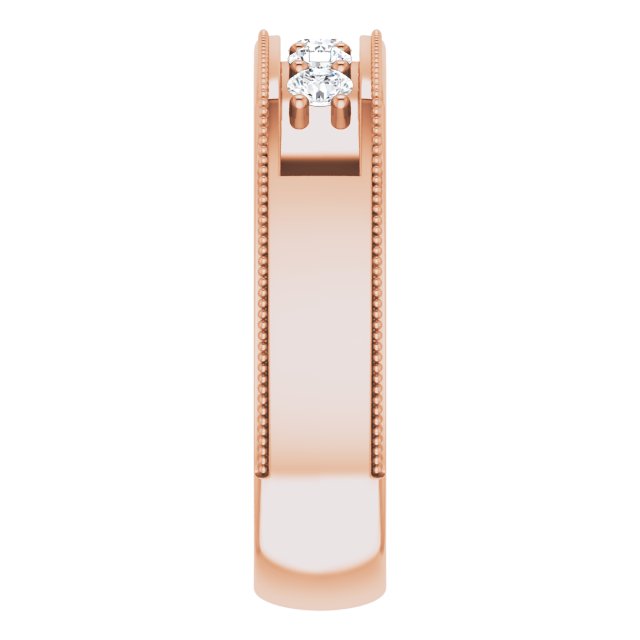 1/2 CTW Natural Diamond Milgrain Band
