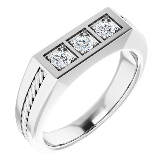 1/3 CTW Natural Diamond Band, 5.92 mm