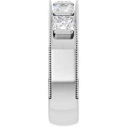 2 5/8 CTW Natural Diamond Milgrain Band