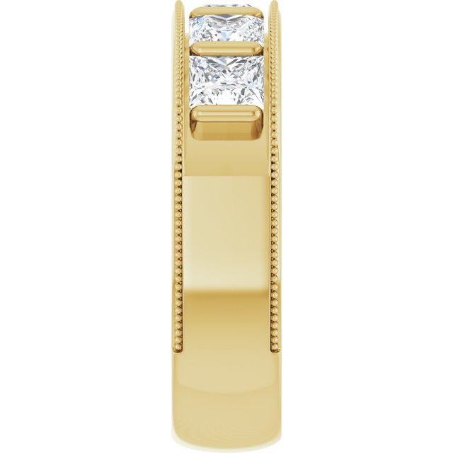 2 5/8 CTW Natural Diamond Milgrain Band