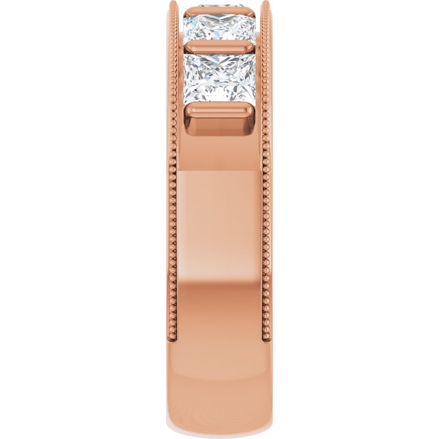 2 5/8 CTW Natural Diamond Milgrain Band