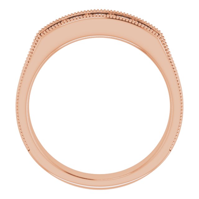 5/8 CTW Natural Diamond Milgrain Band