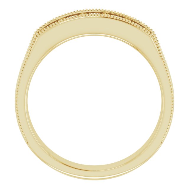 5/8 CTW Natural Diamond Milgrain Band