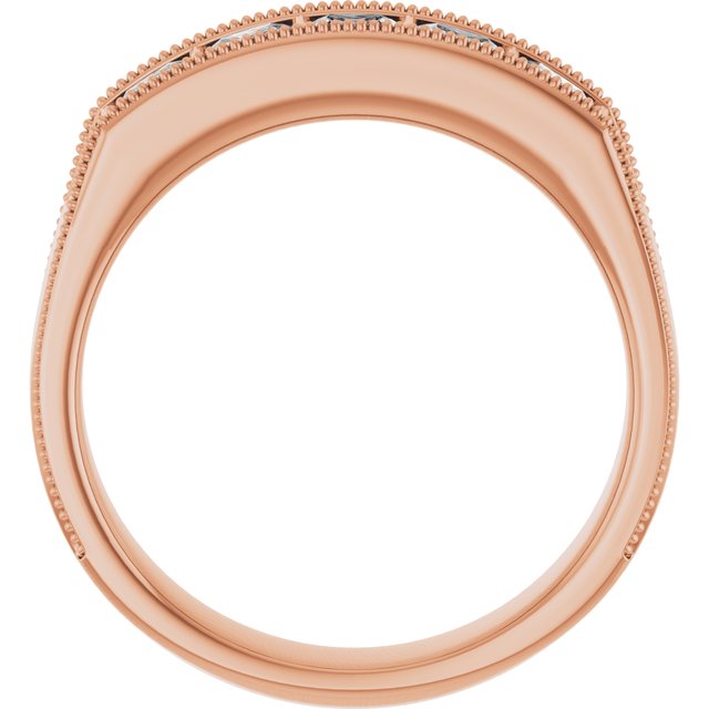 1 1/4 CTW Natural Diamond Milgrain Band