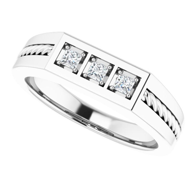 1/10 CTW Natural Diamond Band, 5.5 mm