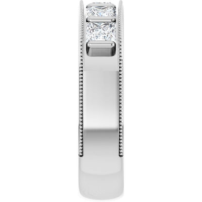1 9/10 CTW Natural Diamond Milgrain Band