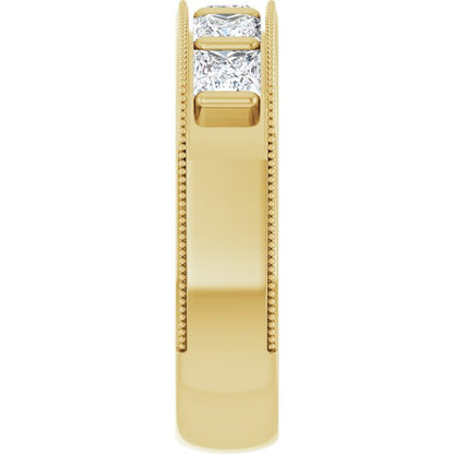 1 9/10 CTW Natural Diamond Milgrain Band