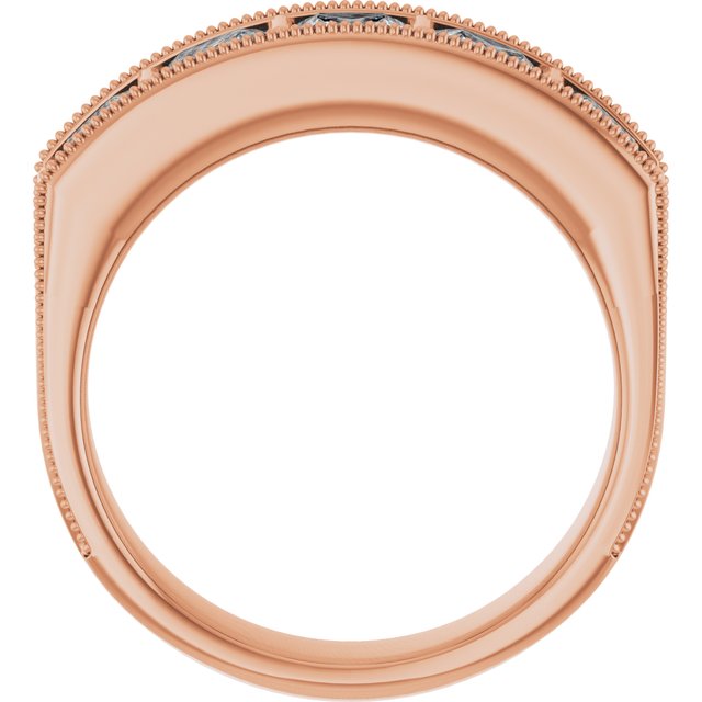 2 5/8 CTW Natural Diamond Milgrain Band