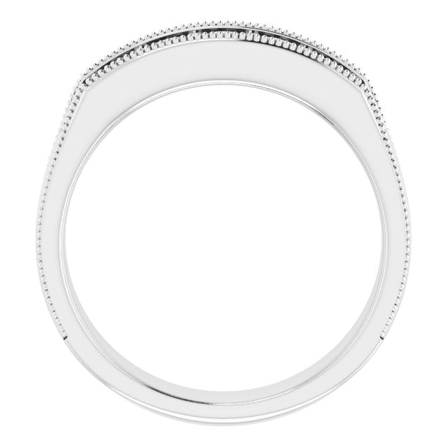 3/4 CTW Natural Diamond Milgrain Band